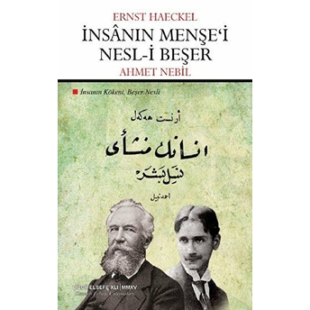 Insanın Menşe'i Nesl-I Beşer Ernst Haeckel