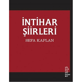 Intihar Şiirleri Sefa Kaplan