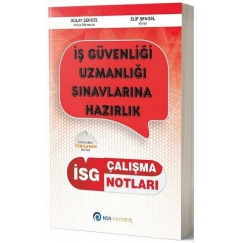 Iş Güvenliği Sınavlarına Hazırlık Çalışma Notları Gülay Şengel