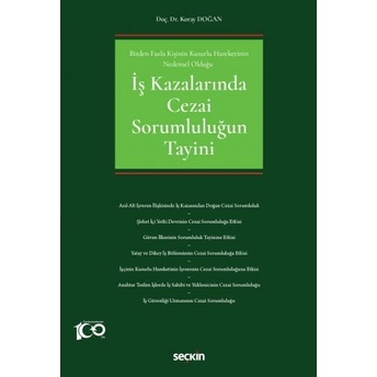 Iş Kazalarında Cezai Sorumluluğun Tayini Koray Doğan