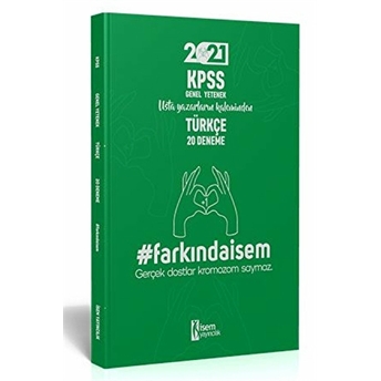 Isem 2021 Farkındaisem Kpss Genel Yetenek Türkçe 20 Deneme Kolektıf