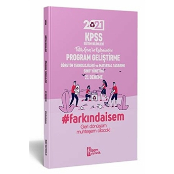 Isem 2021 Kpss Eğitim Bilimleri Program Geliştirme 21 Deneme Fatih Genç