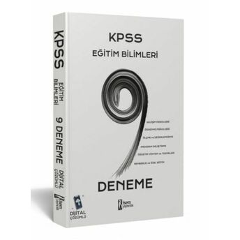 Isem 2023 Kpss Eğitim Bilimleri 9 Deneme Dijital Çözümlü Komisyon