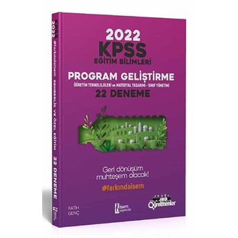 Isem Kpss 2022 Eğitim Program Geliştirme 22 Deneme (Iadesiz)