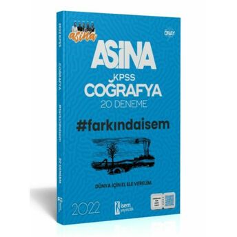 Isem Yayıncılık 2022 Aşina Farkındaisem Kpss Coğrafya 20 Deneme Önay Cepe