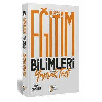 Isem Yayıncılık 2023 Kpss Eğitim Bilimleri Tüm Dersler Çek Kopart Yaprak Testi Komisyon