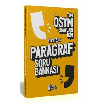 Isem Yayıncılık 2023 Tüm Ösym Sınavları Için Stratejik Paragraf Soru Bankası Komisyon