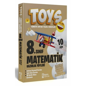 Isem Yayıncılık 2024 Toys 8. Sınıf Matematik Hazırlık Föyleri Komisyon