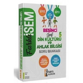 Isem Yayıncılık 5.Sınıf Farklı Isem Din Kültürü Ve Ahlak Bilgisi Soru Bankası Azize Taş