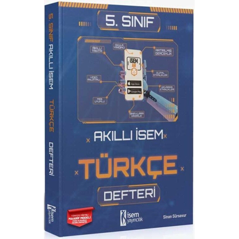 Isem Yayınları 5. Sınıf Türkçe Akıllı Isem Defteri Sinan Sürsavur