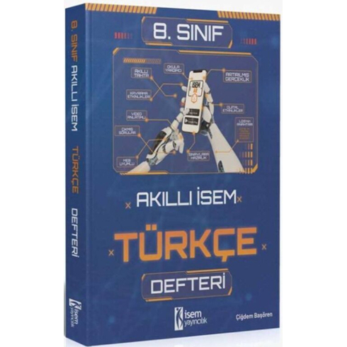 Isem Yayınları 8. Sınıf Türkçe Akıllı Isem Defteri Çiğdem Başören