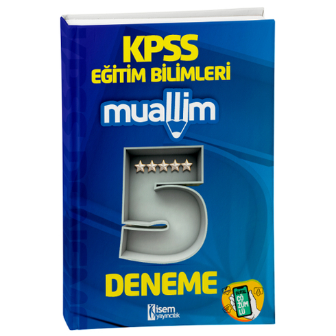 Isem Yayınları Kpss Eğitim Bilimleri Muallim 5 Deneme Dijital Çözümlü Komisyon