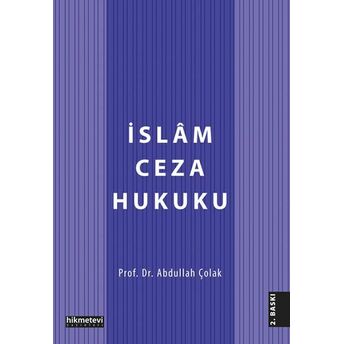 Islam Ceza Hukuku Abdullah Çolak