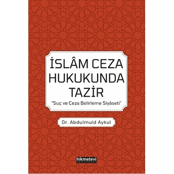 Islam Ceza Hukukunda Tazir