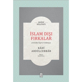 Islam Dışı Fırkalar Kâdî Abdülcebbâr