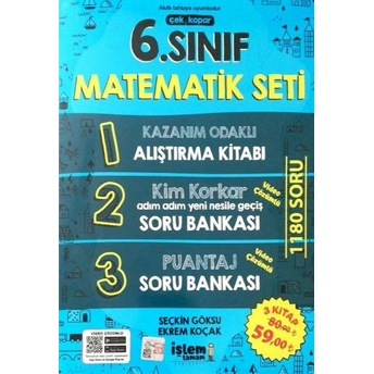 Işlem Tamam Yayınları 6. Sınıf Matematik Seti Komisyon