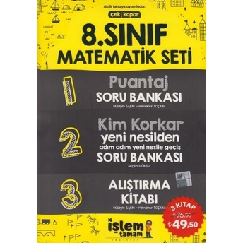 Işlem Tamam Yayınları 8. Sınıf Matematik Seti Komisyon