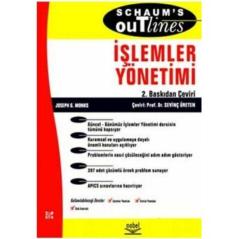 Işlemler Yönetimi Schaums Joseph G. Monks