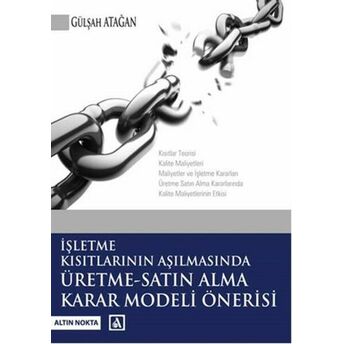 Işletme Kısıtlarının Aşılmasında Üretme - Satın Alma Karar Modeli Önerisi Gülşah Atağan