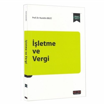 Işletme Ve Vergi Nurettin Bilici