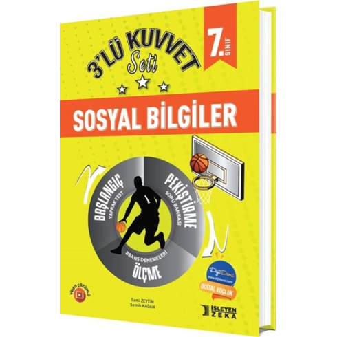 Işleyen Zeka Yayınları 7. Sınıf Sosyal Bilgiler 3'Lü Kuvvet Serisi Seti Semih Kağan