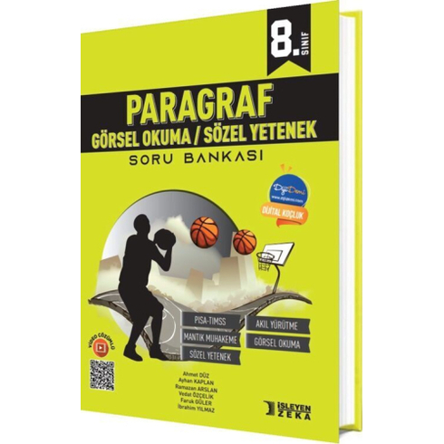 Işleyen Zeka Yayınları 8. Sınıf Paragraf Görsel Okuma Sözel Yetenek Soru Bankası Ahmet Düz