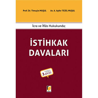 Istihkak Davaları Ciltli Timuçin Muşul