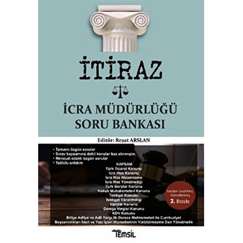 Itiraz Icra Müdürlüğü Soru Bankası - Reşat Arslan