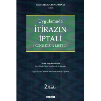 Itirazın Iptali Filiz Berberoğlu Yenipınar