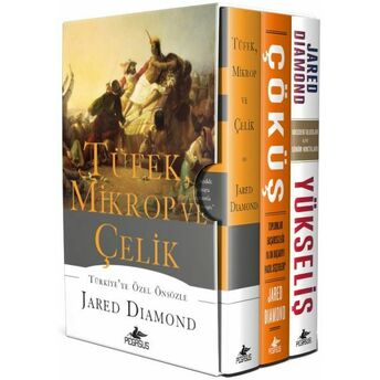 Jared Diamond Seti - 3 Kitap Takım - Tüfek Mikrop Ve Çelik Üçlemesi - Ciltsiz Jared Diamond