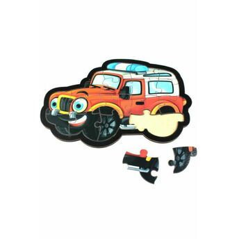 Jeep Puzzle - Ahşap