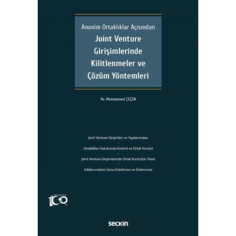 Joint Venture Girişimlerinde Kilitlenmeler Ve Çözüm Yöntemleri Muhammed Çeçen