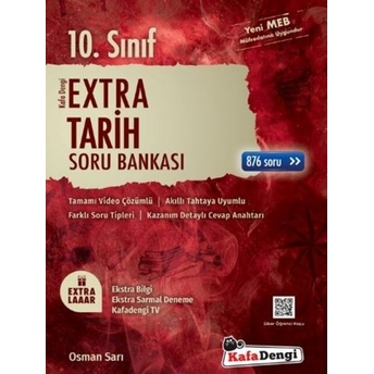 Kafa Dengi Yayınları 10. Sınıf Tarih Extra Soru Bankası Osman Sarı