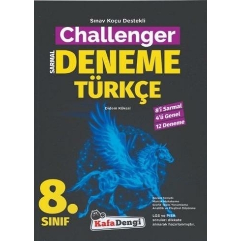 Kafa Dengi Yayınları 8. Sınıf Challenger Türkçe 12'Li Deneme