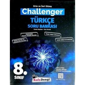 Kafa Dengi Yayınları 8. Sınıf Lgs Challenger Türkçe Soru Bankası Komisyon