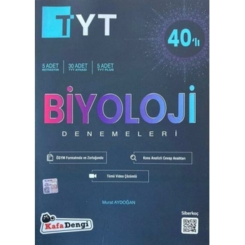 Kafa Dengi Yayınları Tyt Biyoloji 40 Lı Branş Denemesi Komisyon