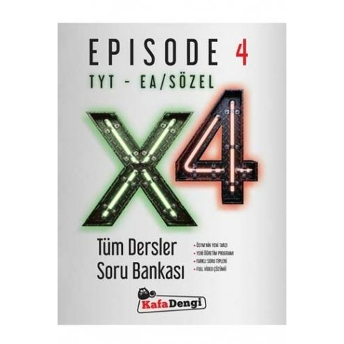 Kafa Dengi Yayınları Tyt Ea - Sözel X4 Tüm Dersler Soru Bankası Episode - 4