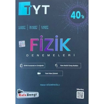 Kafa Dengi Yayınları Tyt Fizik 40 Lı Branş Denemesi Komisyon