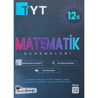 Kafa Dengi Yayınları Tyt Matematik 12 Li Branş Denemesi Komisyon