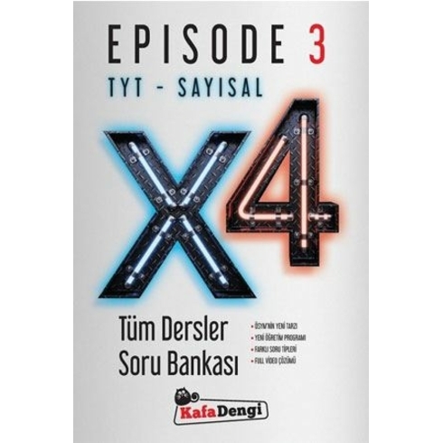 Kafa Dengi Yayınları  Tyt Sayısal X4 Tüm Dersler Soru Bankası Episode - 3