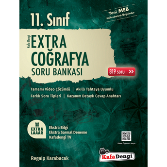 Kafadengi Yayınları 11. Sınıf Coğrafya Extra Soru Bankası Komisyon