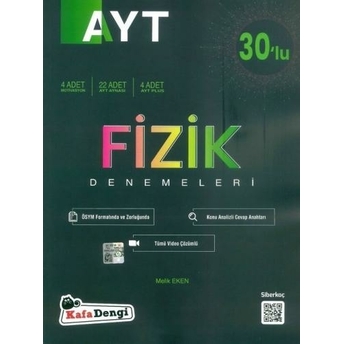 Kafadengi Yayınları Ayt Fizik 30 Lu Deneme Komisyon