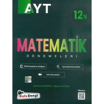 Kafadengi Yayınları Ayt Matematik 12 Li Deneme Komisyon