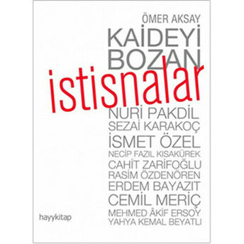 Kaideyi Bozan Istisnalar Ömer Aksay