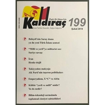 Kaldıraç Dergisi Sayı: 199 Şubat 2018 Kolektif