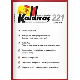 Kaldıraç Dergisi Sayı: 221 Aralık 2019 - Kolektif