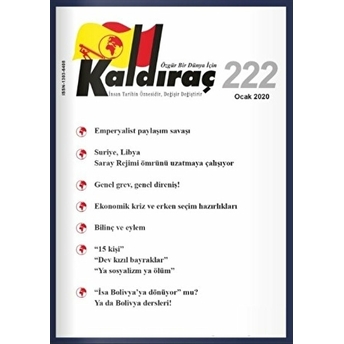 Kaldıraç Dergisi Sayı: 222 Ocak 2020 Kolektif