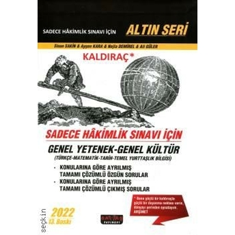 Kaldıraç Sadece Hakimlik Sınavı Için Genel Yetenek Genel Kültür Soru Bankası Nejla Demirel