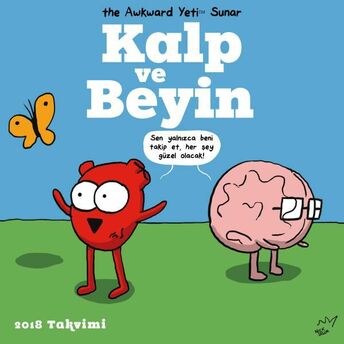 Kalp Ve Beyin 2018 Duvar Takvimi The Awkward Yeti, Nick Seluk