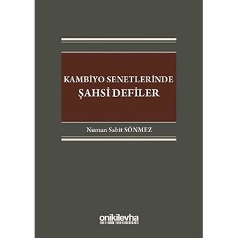 Kambiyo Senetlerinde Şahsi Defiler Ciltli Numan Sabit Sönmez